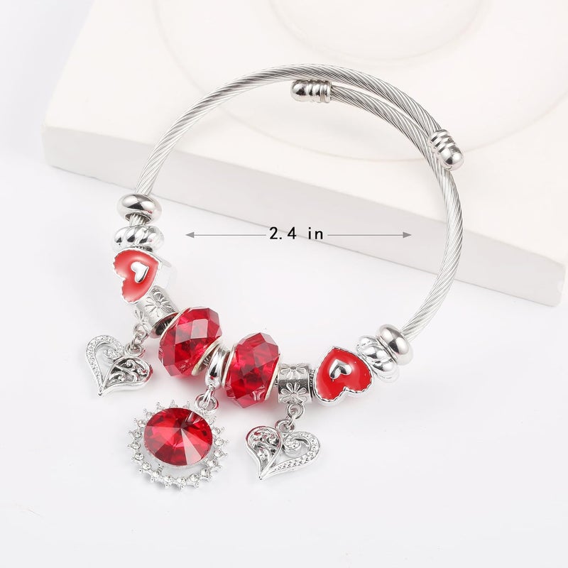 Weebee Charm Bracelet, Adjustable Stainless Steel Bracelet, Fashion Anime Cartoon Accessories for Ladies Women Girls Friendship Wife Birthday Gift - Image 2